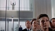 A still from one of the ending scenes of 'The Graduate', when Benjamin reaches the Church to stop the wedding | Image via @Youtube/RottenTomatoesClassicTrailers