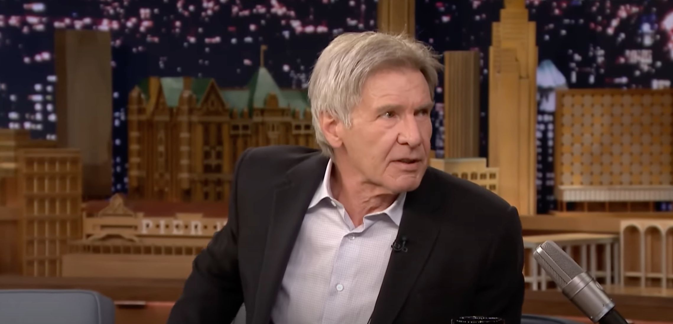 Harrison Ford as Han Solo in Star Wars (Image Via YouTube/@tonightshow)