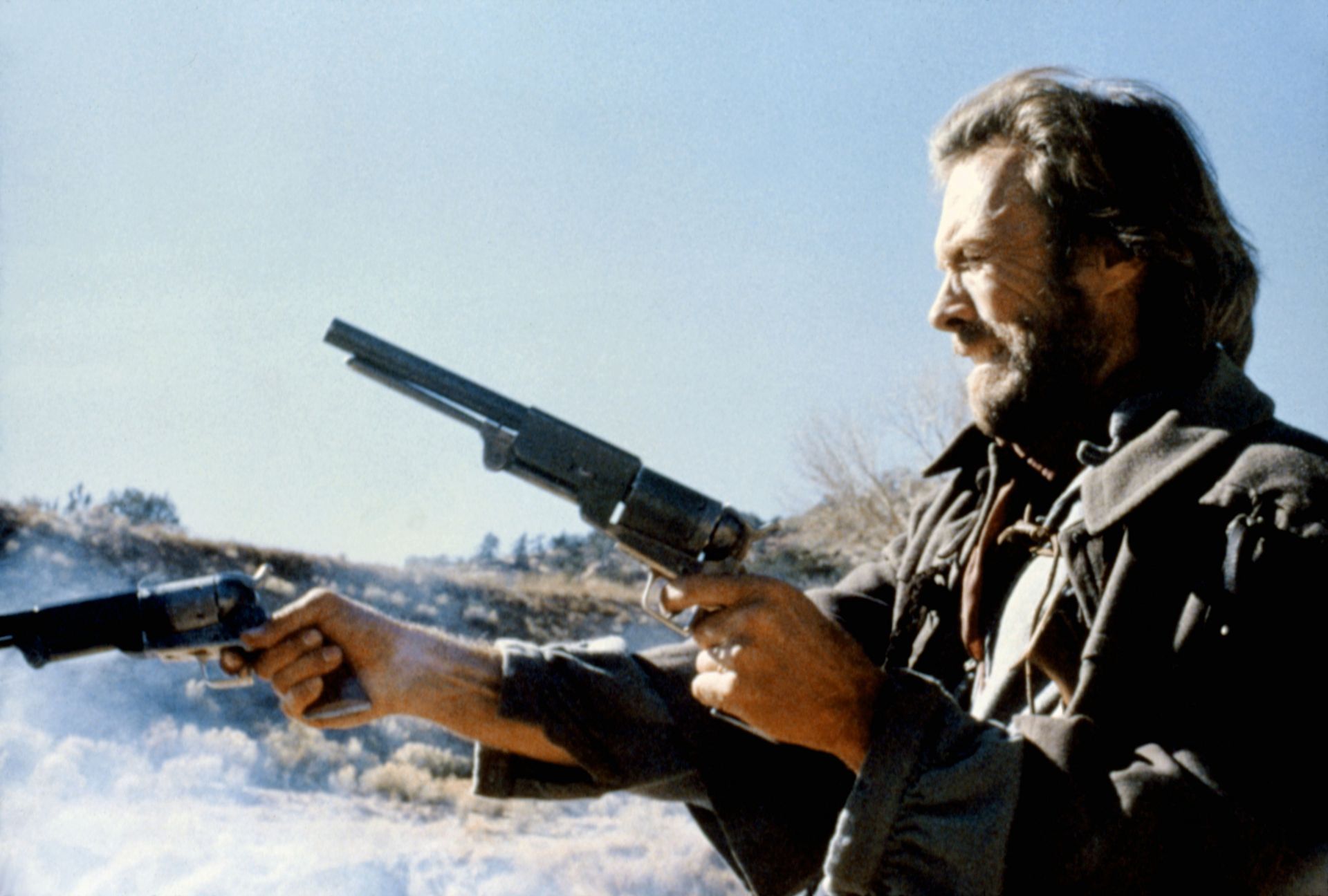 On the set of &#039;The Outlaw Josey Wales&#039; - Source: Getty