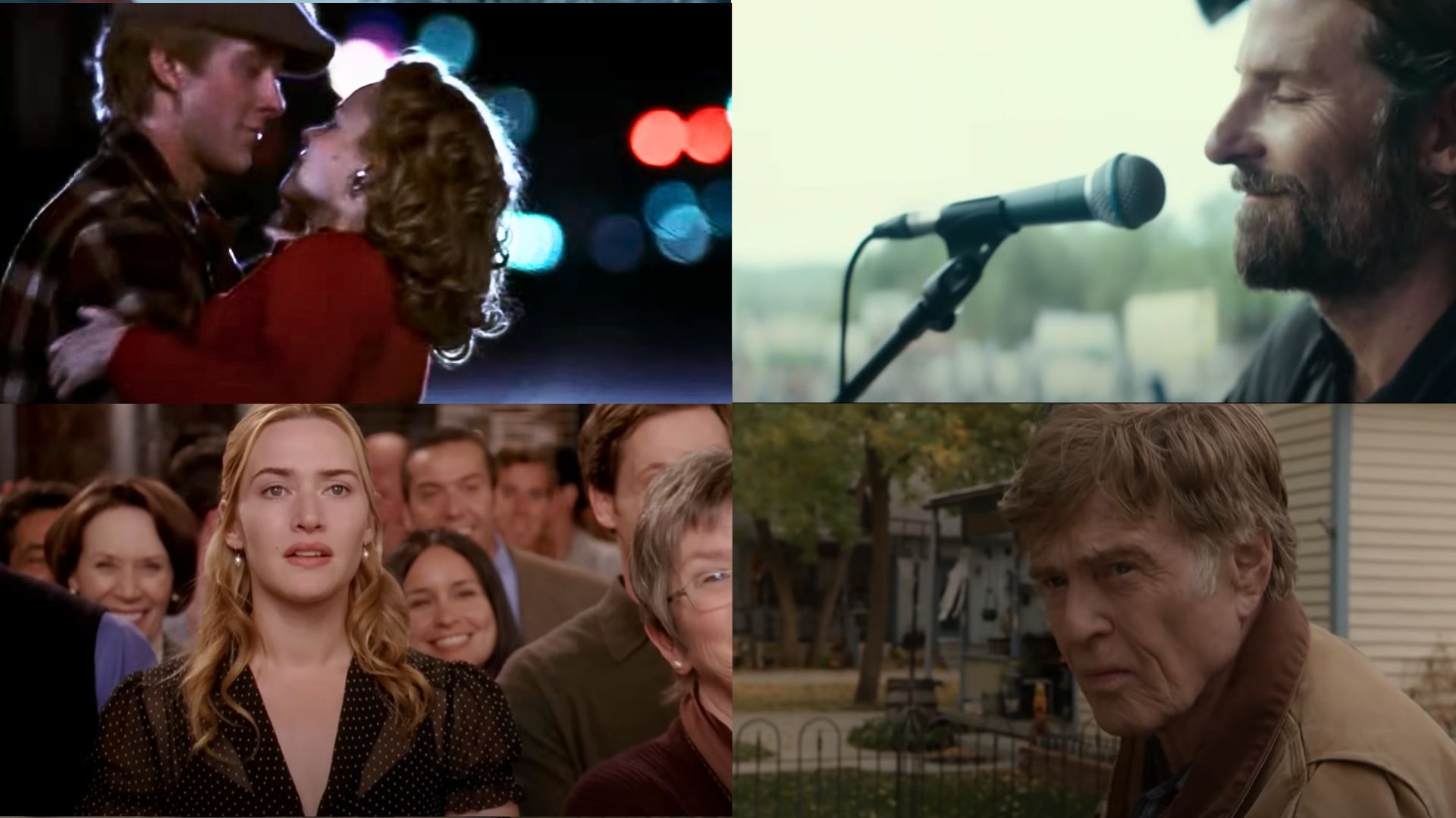 The Notebook, A Star is Born, The Holiday 