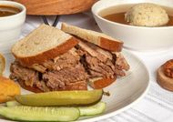 Sandwich from Katz's Delicatessen. (Image via Instagram/@katzsdeli)