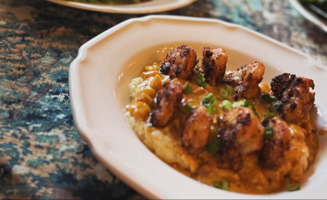 Shrimp and Grits from Caf&eacute; Amelie. (Image via Instagram/@cafeamelie)