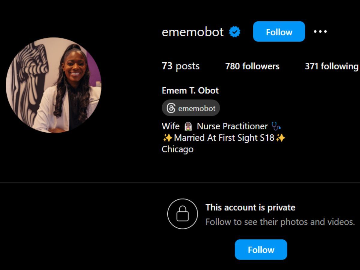 Emem Obot&#039;s Instagram bio/ Image via Instagram/ @ememobot