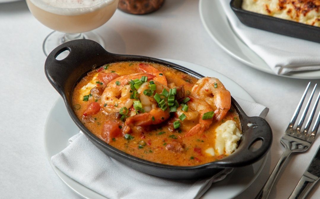 Shrimp &amp; Grits from Luke. (Image via Instagram/@lukeneworleans)