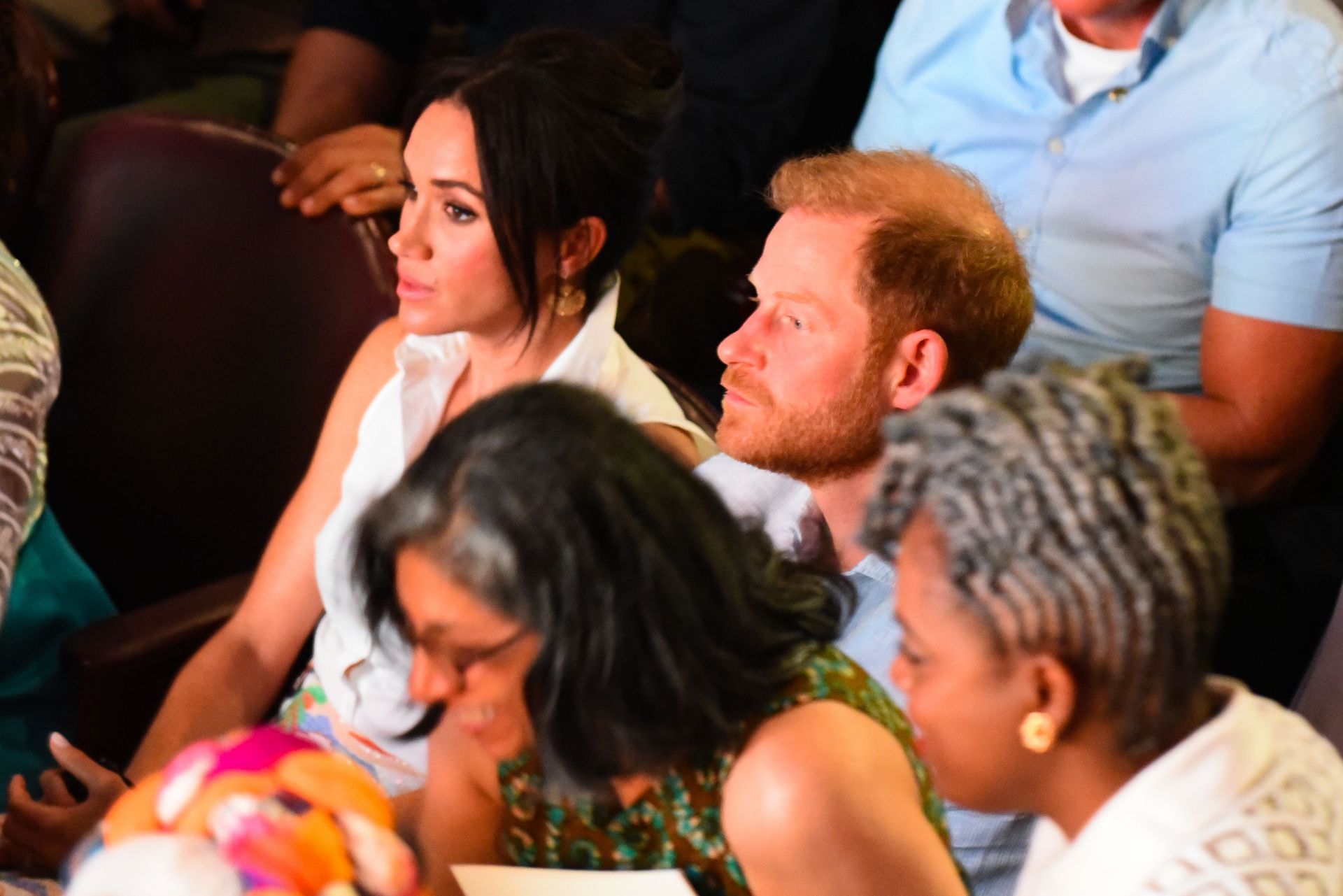 Prince Harry and Meghan volunteered on the ground to help the Eaton fire victims (Image via Edwin Rodriguez Pipicano/Anadolu/Getty Images)