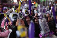 Revelers Celebrate New Year's Eve In Times Square - Source: Getty