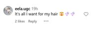 Fans reaction to the new Gisou hair mask (Image via Instagram)