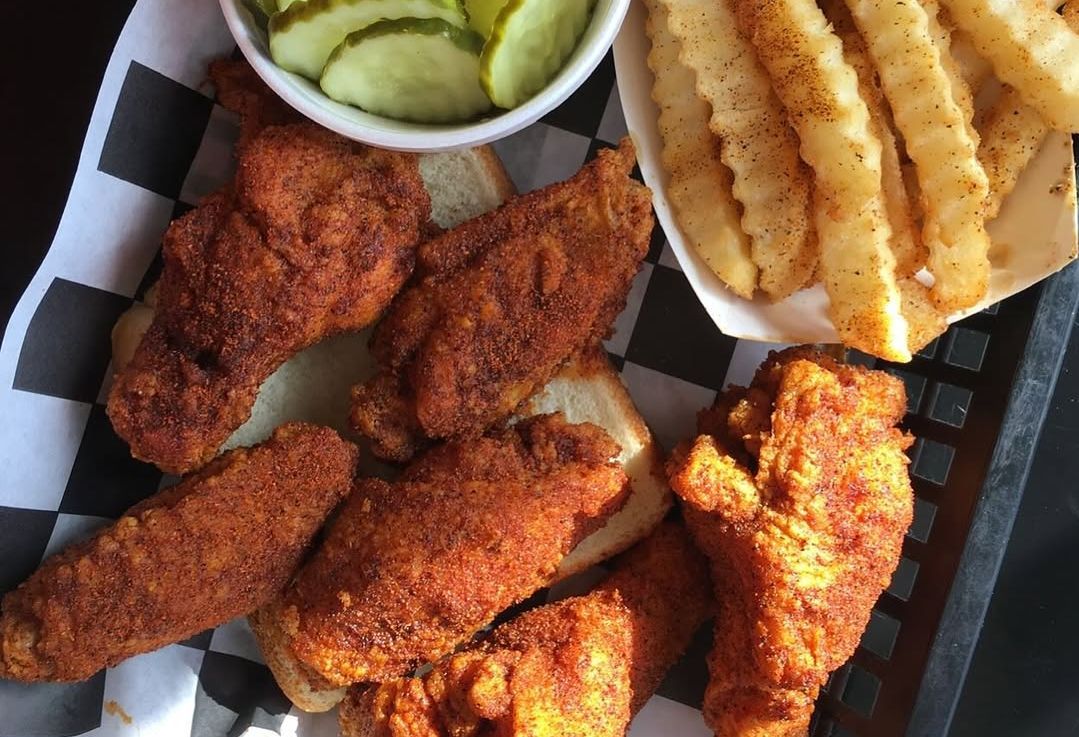 Their chicken with pickle and fries. (Image via Instagram/@pepperfire)