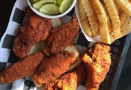 Their chicken with pickle and fries. (Image via Instagram/@pepperfire)