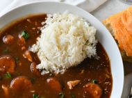 Roasted Chicken & Sausage Gumbo from Parkway Bakery & Tavern. (Image via Instagram/@parkwaypoorboys)