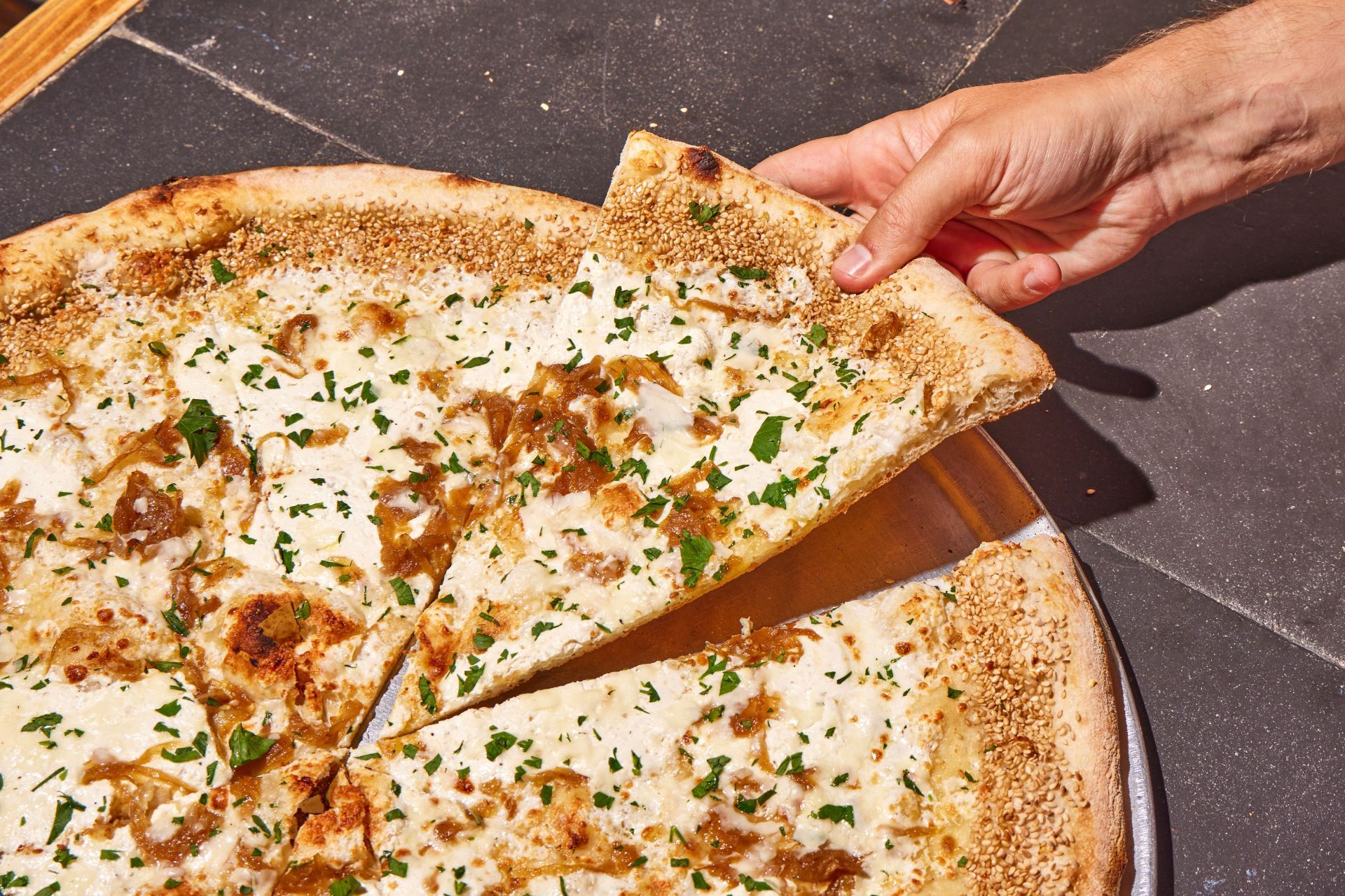 The White Pie at Best Pizza in Brooklyn, NY. (Photo by Rana D&uuml;z - Source: Getty