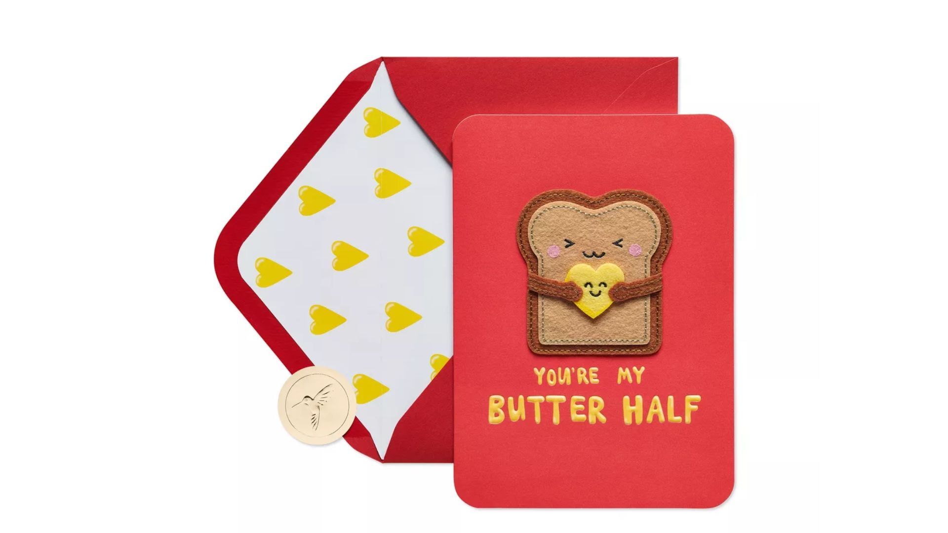 Papyrus Funny Valentine&#039;s Day Card Butter Half (Image via Target)