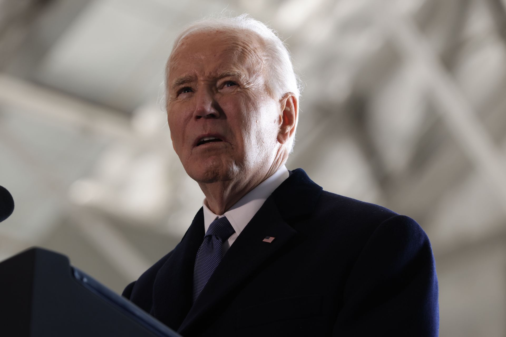 Joe Biden Delivers His First Speech As A Former President In Joint Base Andrews Sendoff Ceremony - Source: Getty