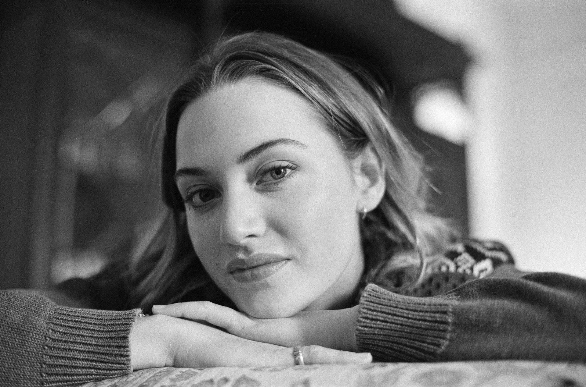 Kate Winslet At Home In Reading,1995 - Source: Getty