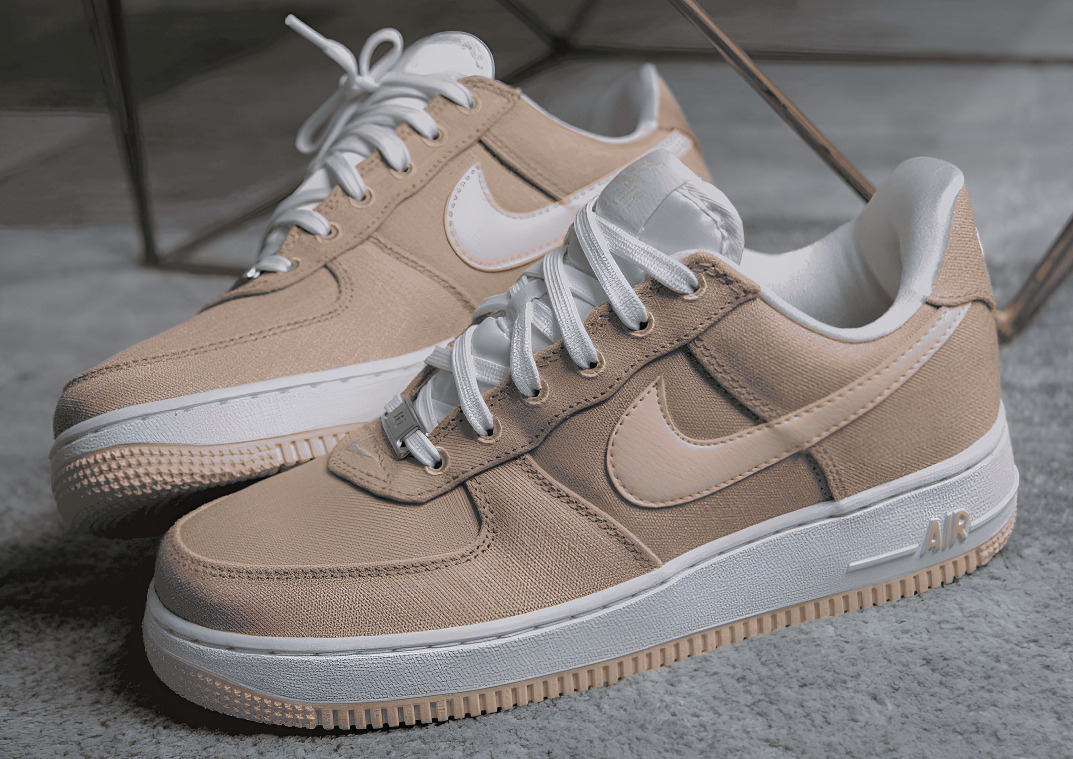  Air Force 1 Low Canvas &ldquo;Linen&rdquo; ( image via sneakerbardetroit.com)