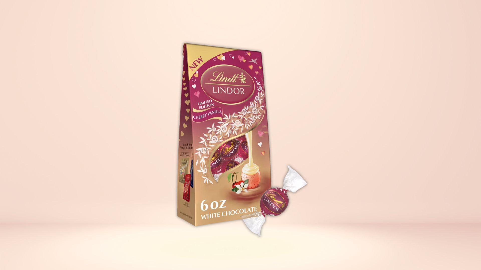 Lindt Lindor Valentine&#039;s Cherry Vanilla Truffle (Image via Target)