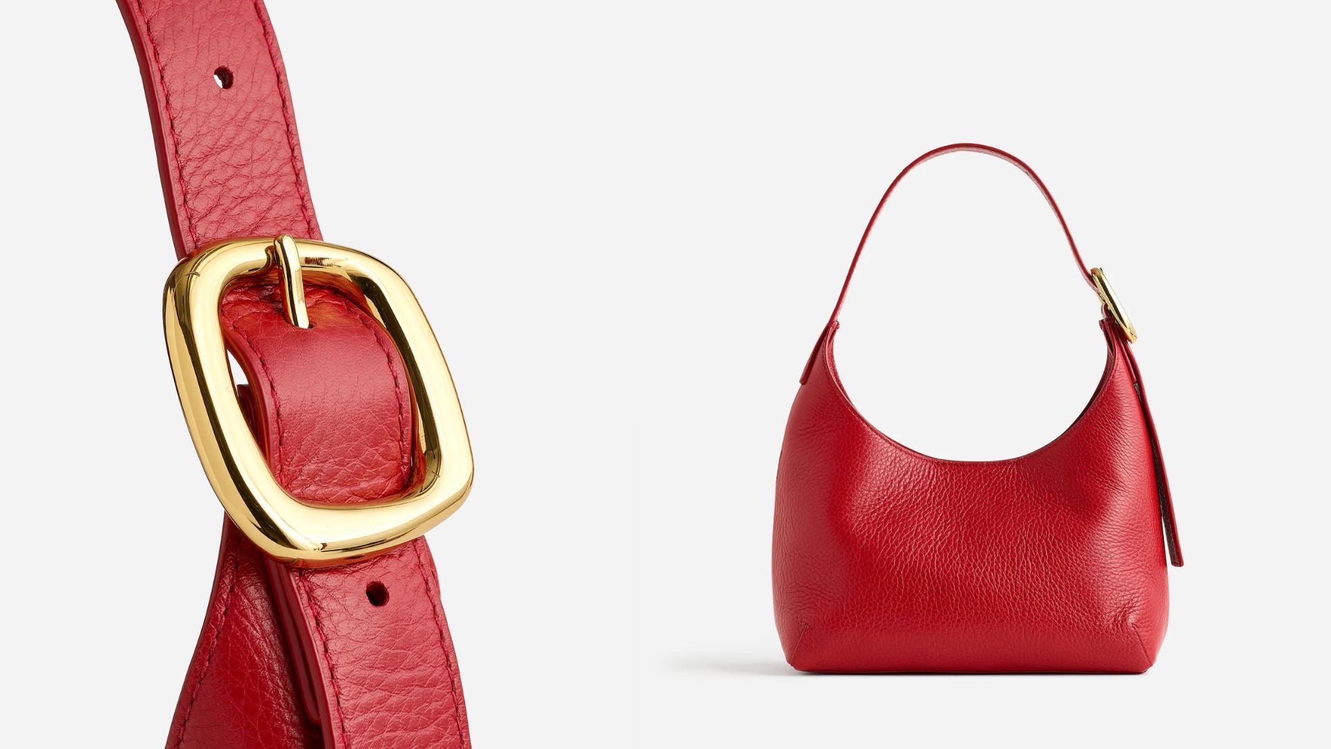 The Sculptural-Buckle Shoulder Bag (Image via Madewell)