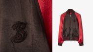B Snake Satin Bomber Jacket (Image via Burberry)