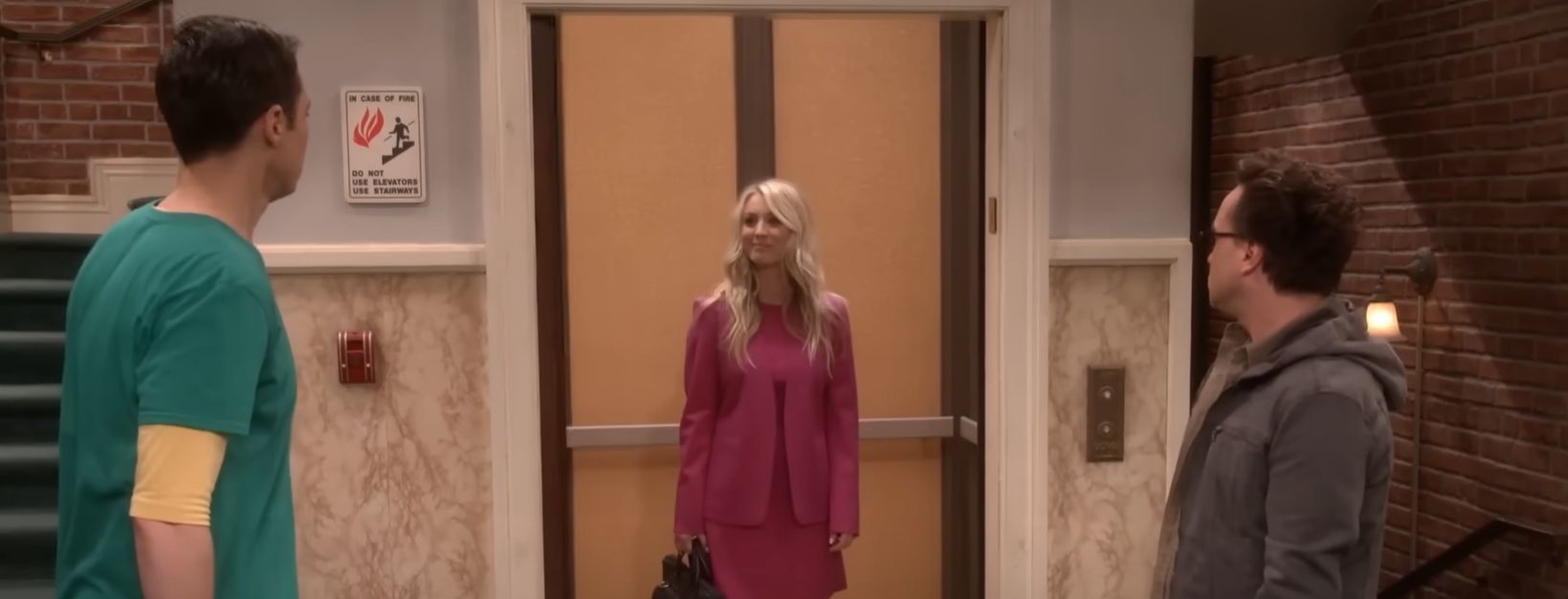 What happened to the elevator in Big Bang Theory?