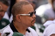 Actor, Rapper, Ice-t during the second half of a NFL matchup - Source: Getty