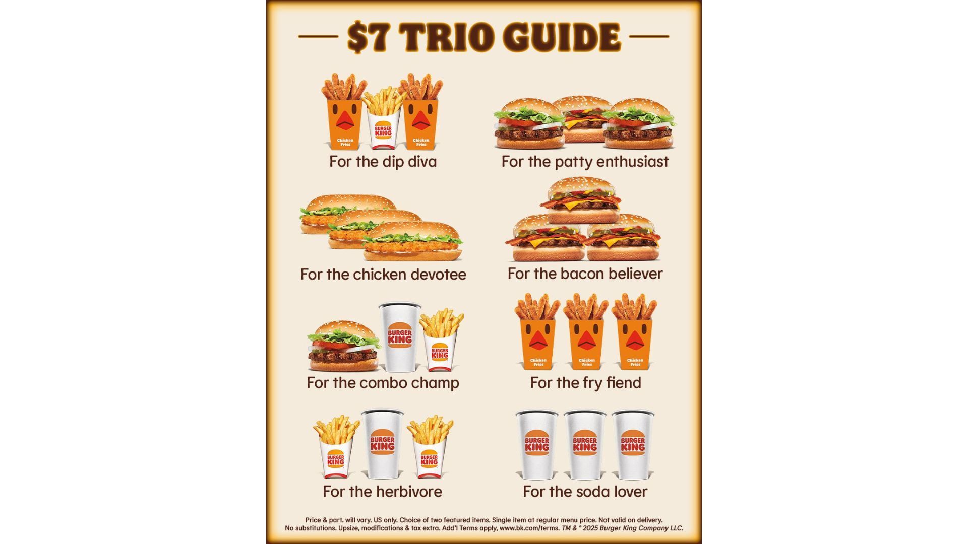 Burger King $7 trio deal (Image via X/Burger King)