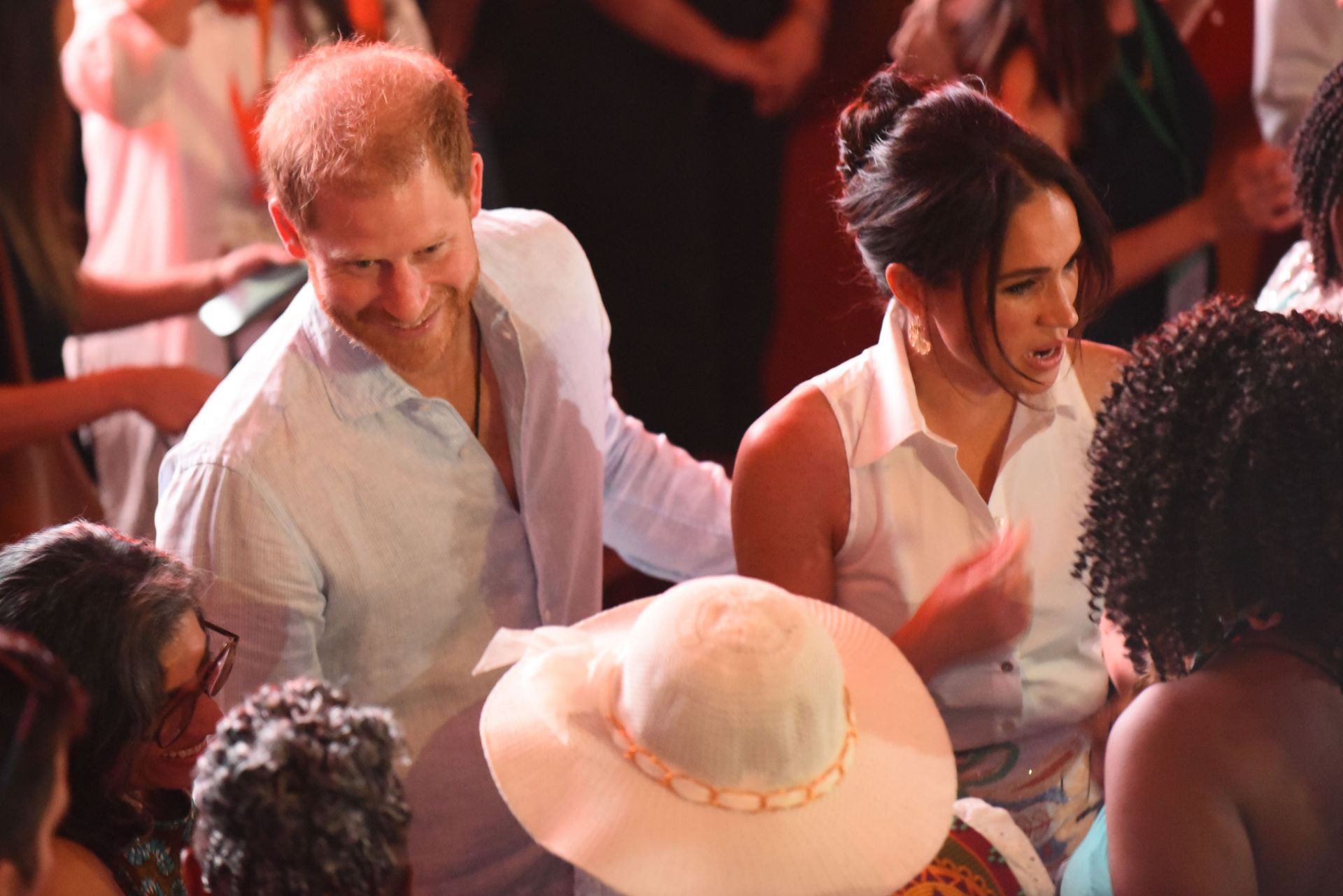 Prince Harry and Meghan Markle stepped down as senior Royal Family members in January 2020 (Image via Edwin Rodriguez Pipicano/Anadolu via Getty Images)