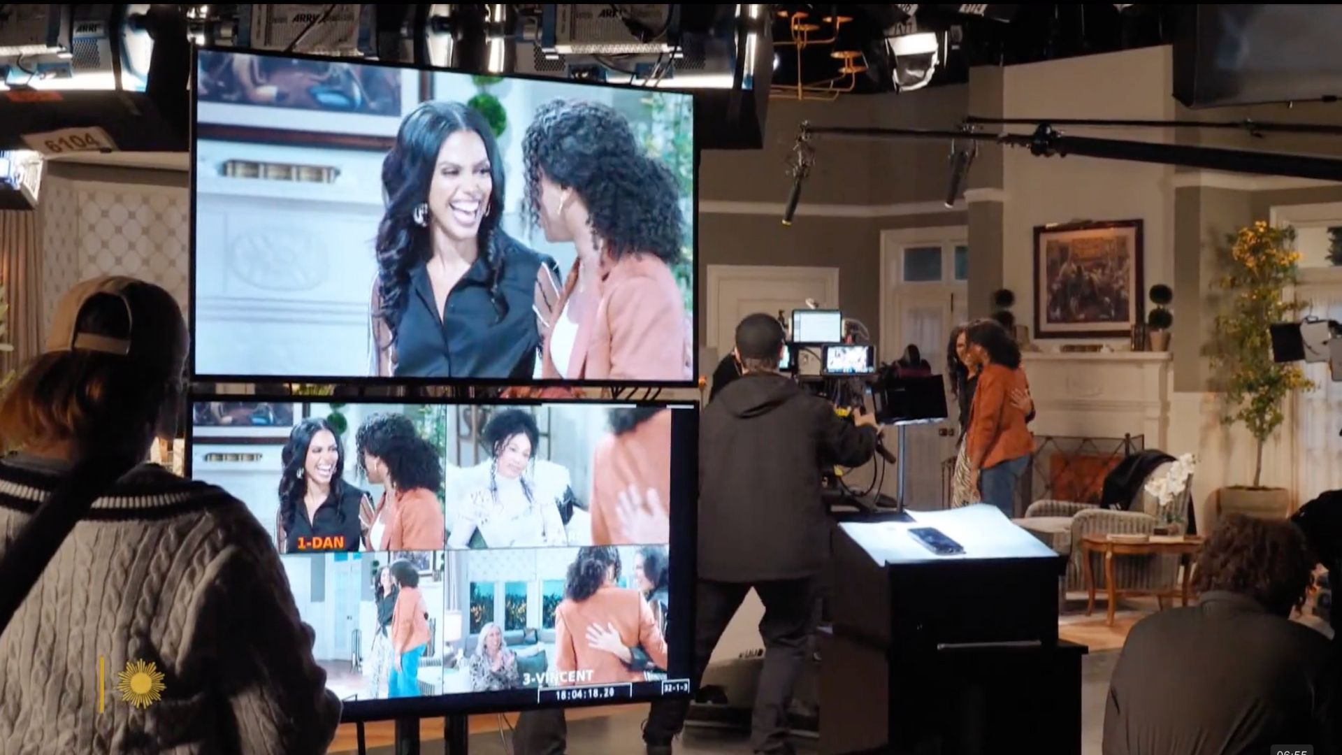 Behind the cameras on the set of Beyond the Gates | Image: CBS