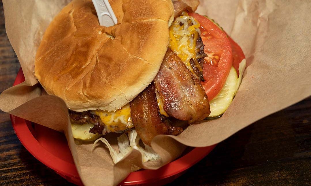 Burger from Armadillos Texas Style Burgers. (Image via Instagram/@armadilloburgerstx)