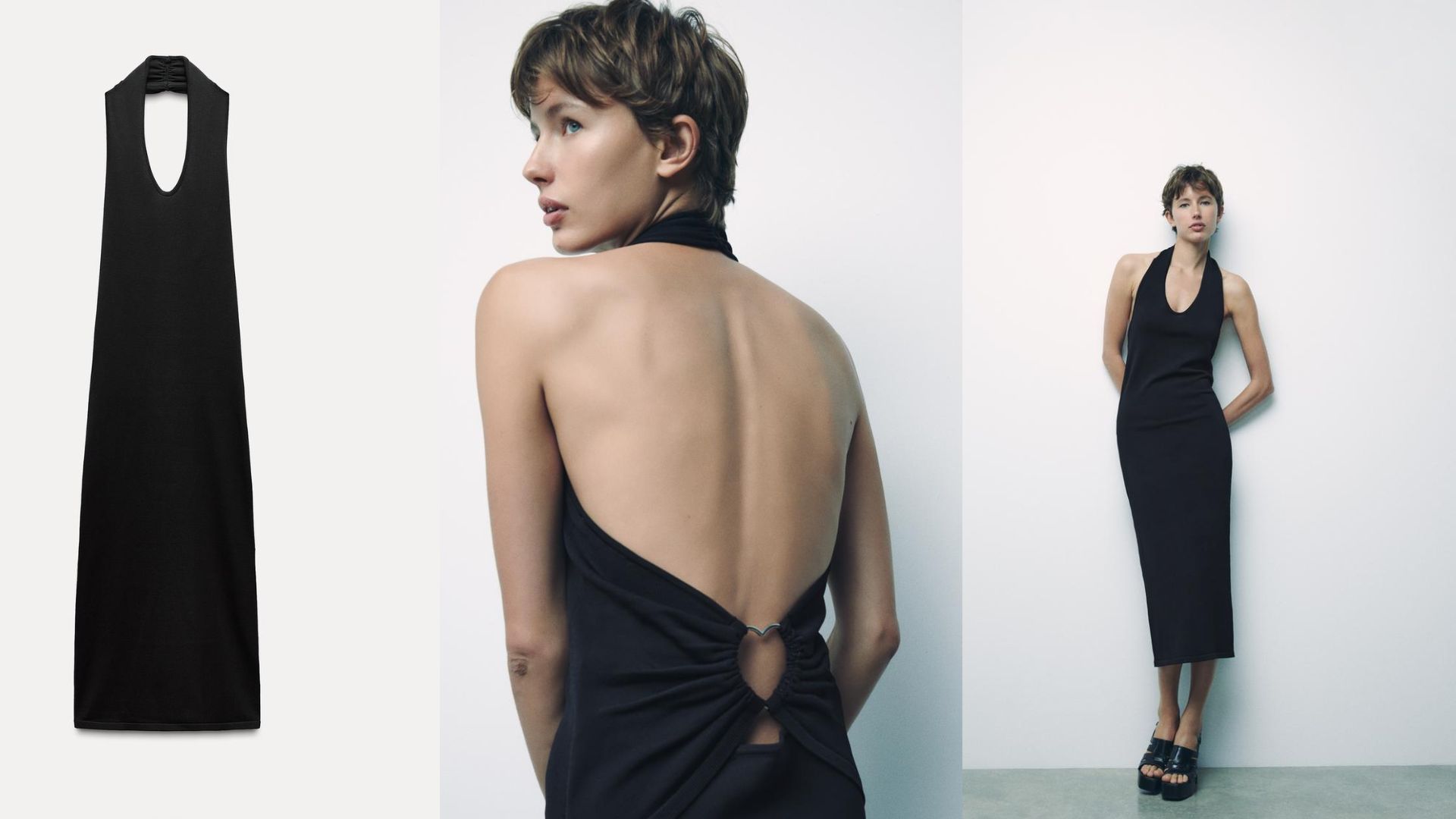 Heart Appliqu&eacute; Open Back Knit Dress (Image via Zara)