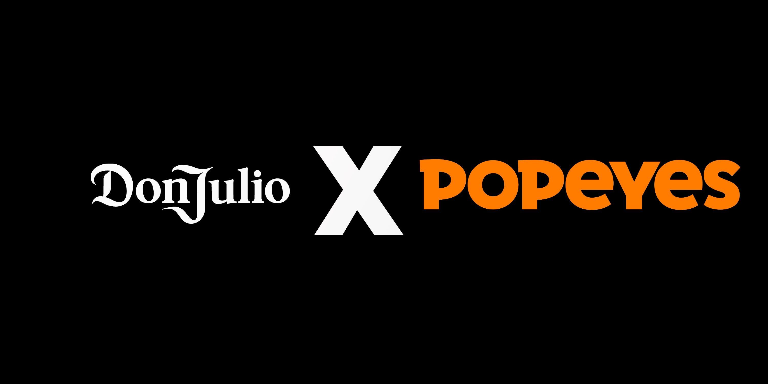 More information on the collaboration should be available by end of month (Image via Popeyes, Don Julio)