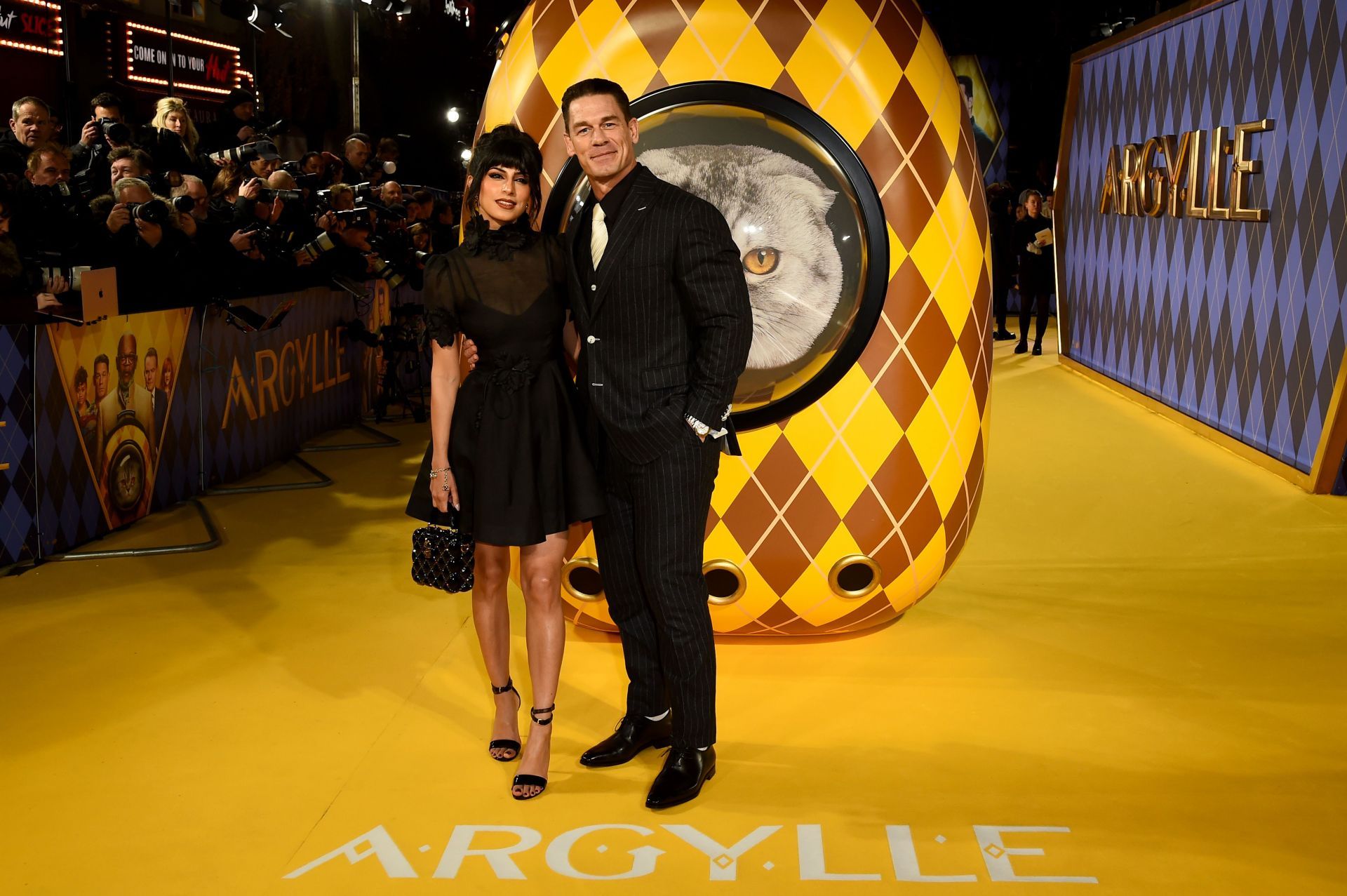 John Cena with wife Shay Shariatzadeh (Image via Getty/Eamonn M. McCormack)