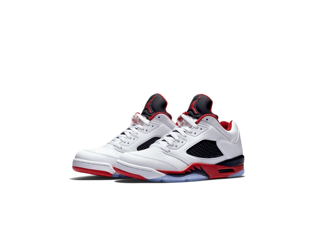 Jordan 5 Retro: Fire Red sneakers (image via Nike)