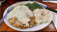 chicken fried steak at Good Time Charlie's (image via Instagram/@curledstache)