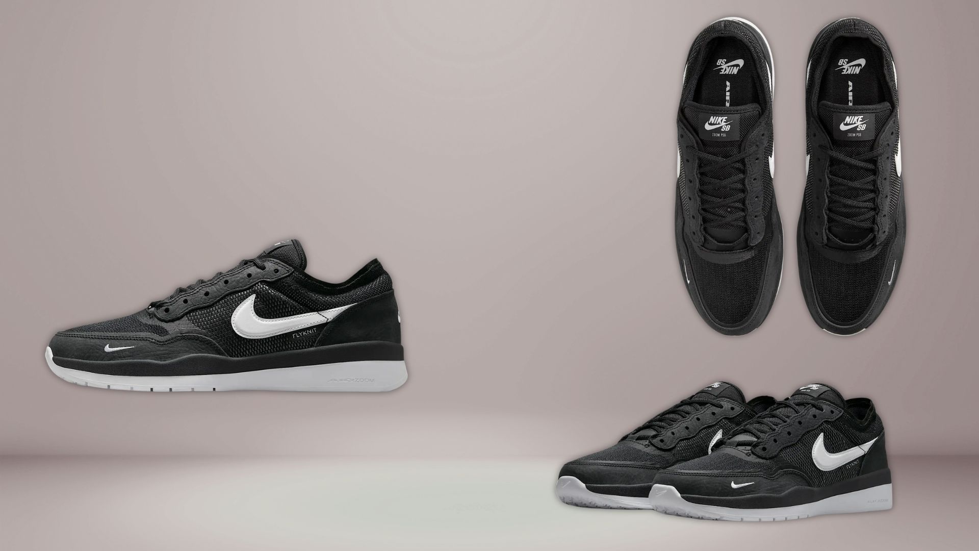 Nike SB PS8 &quot;Black/White&quot; sneakers (Image via Nike)