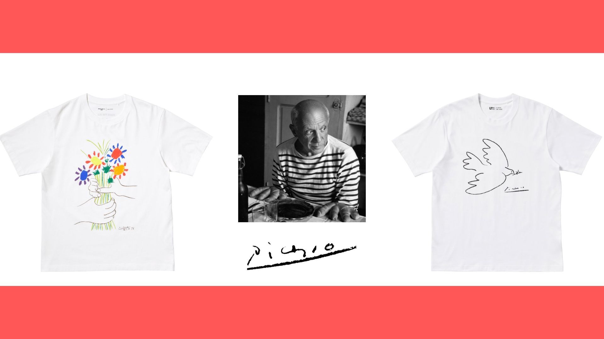 Uniqlo UT x Pablo Picasso collection (Image via Fast Retailing)