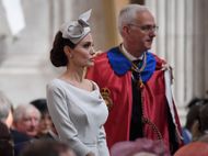 Angelina Jolie arrives ahead of the Order Of St George 200th Anniversary Service at St Paul's Cathedral - Source: Getty
