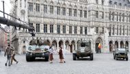 Tanks and military vehicles brought for a movie in Brussels - Source: Getty