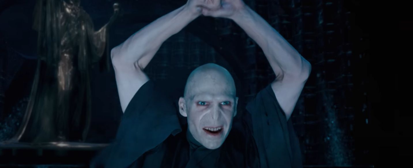 Who plays Voldemort in Harry Potter?