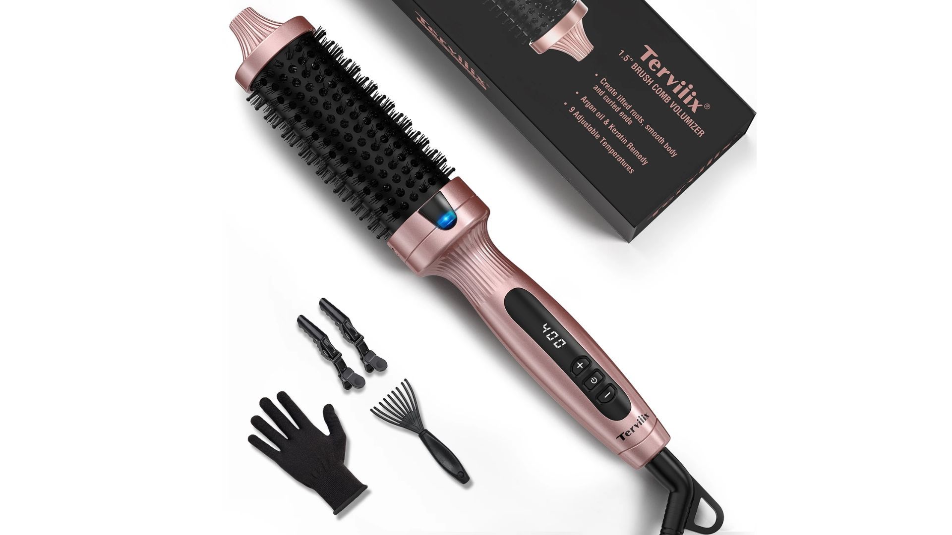 Terviiix 1.5&quot; Thermal Brush (Image via Walmart)