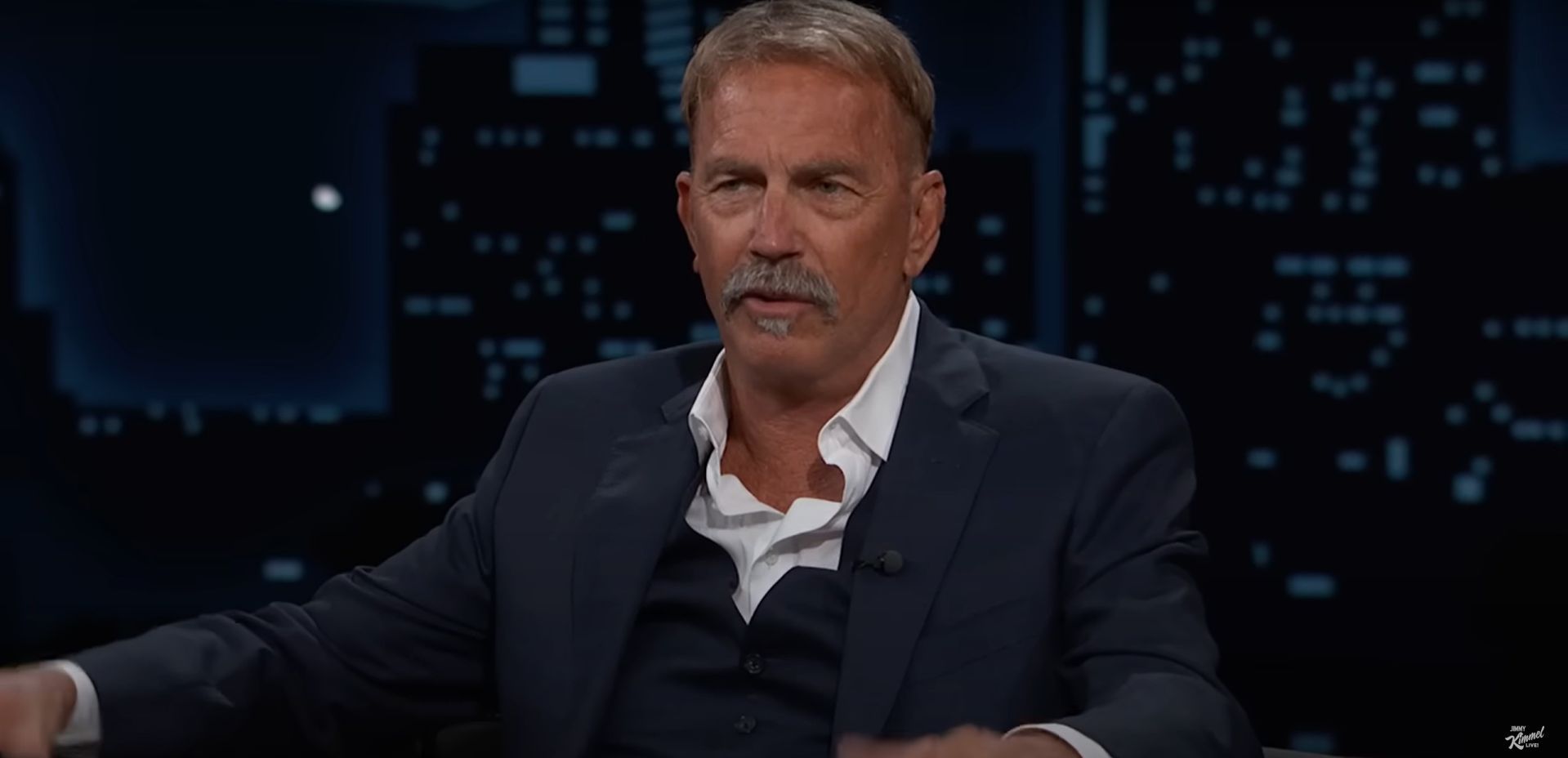 Kevin Costner (Image via Jimmy Kimmel Live)