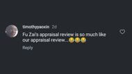 Fu Zai's appraisal review is so much like our appraisal review (screenshot via straits_times/ Instagram)