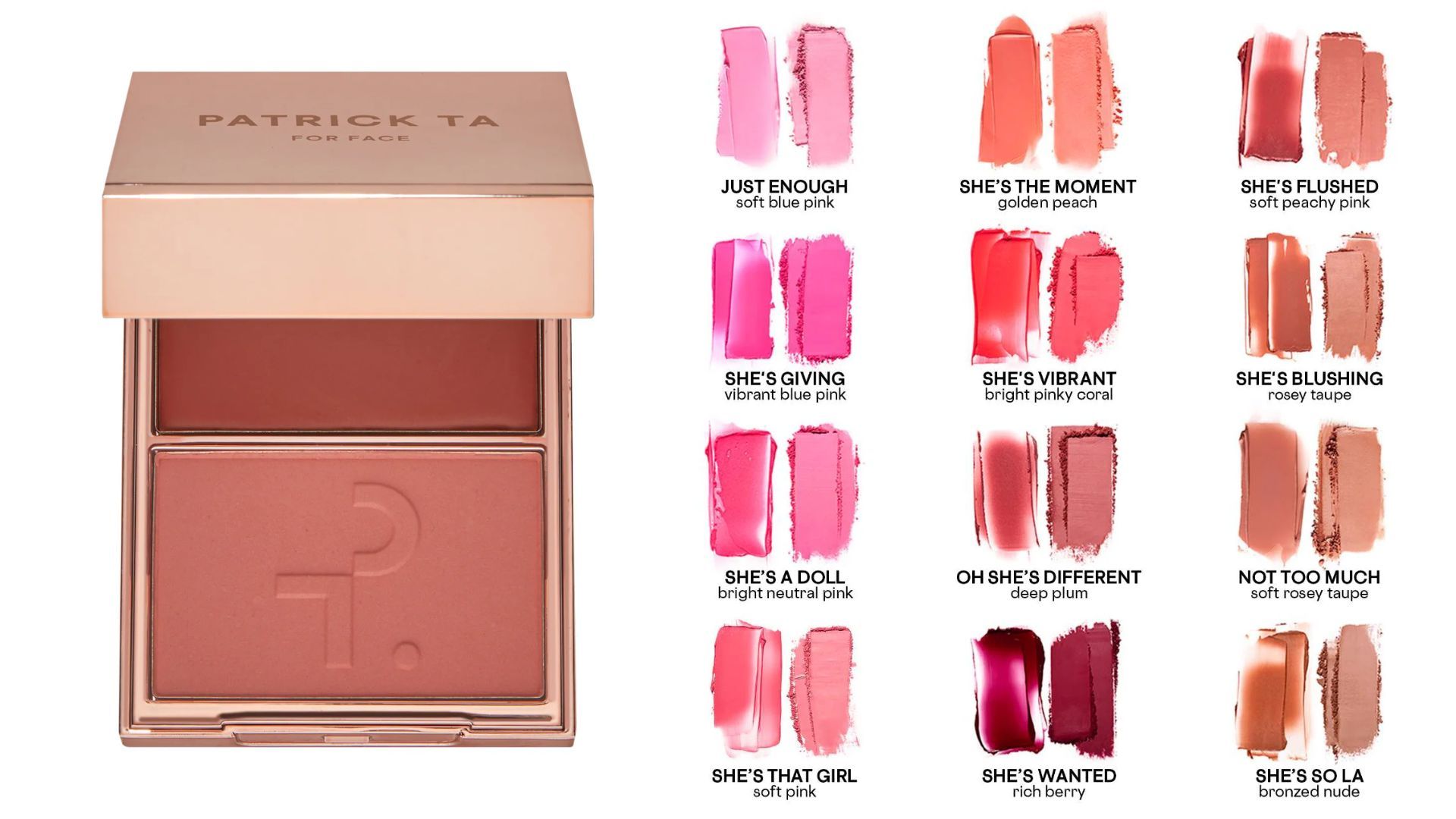 Patrick Ta Major Headlines Double-Take Cr&egrave;me &amp; Powder Blush Duo (Image via Sephora)