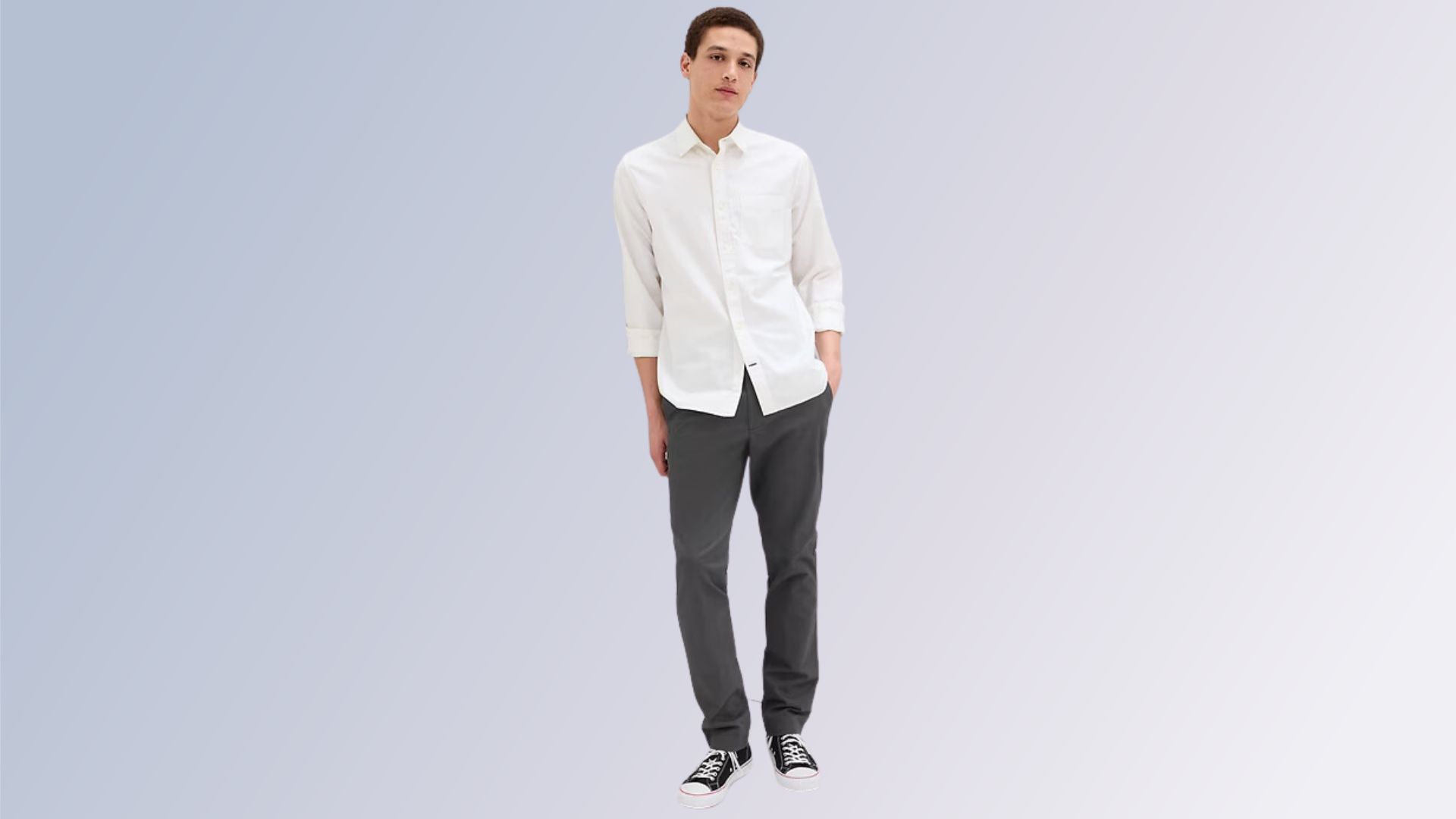 GapFlex Essential Khakis in Skinny Fit (image via gapfactory.com)