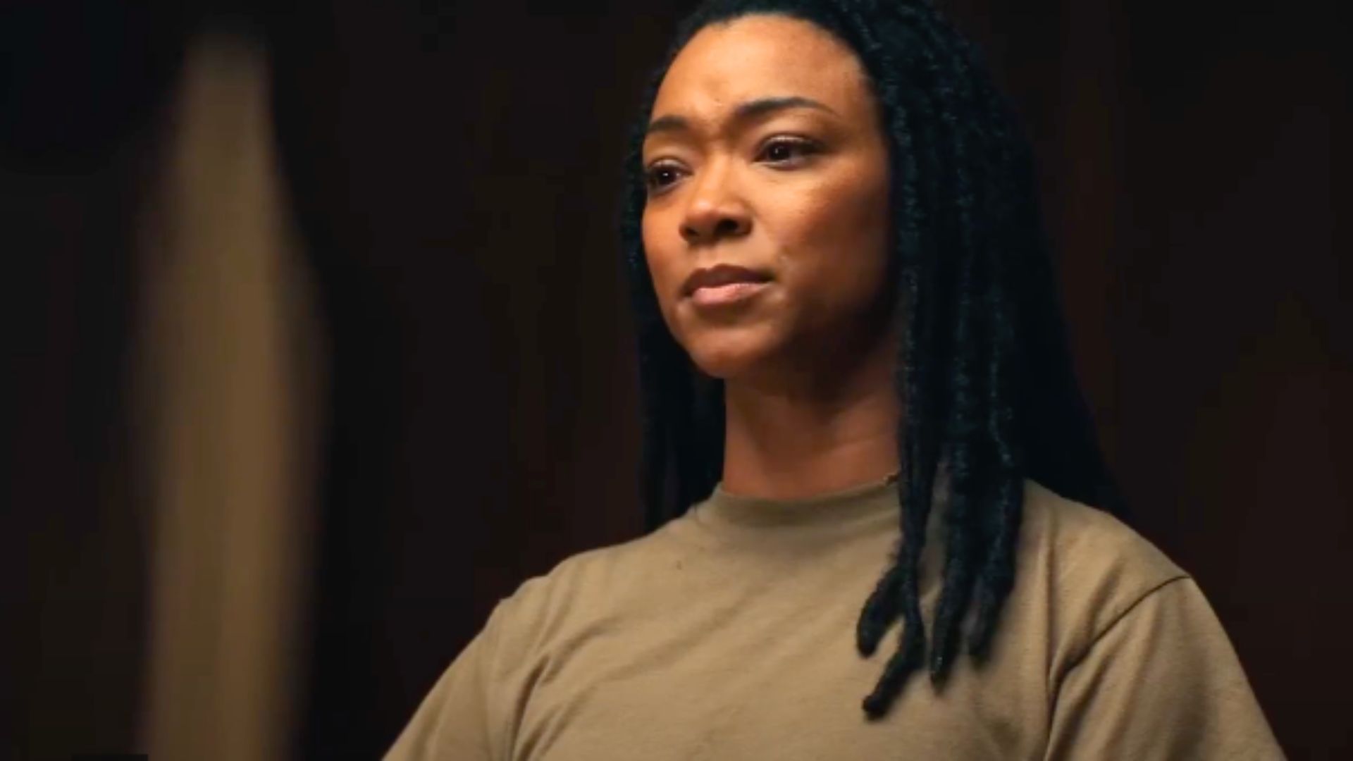 It is a still from My Dear Friend Zoe, with a close shot of Sonequa Martin-Green as Merit 