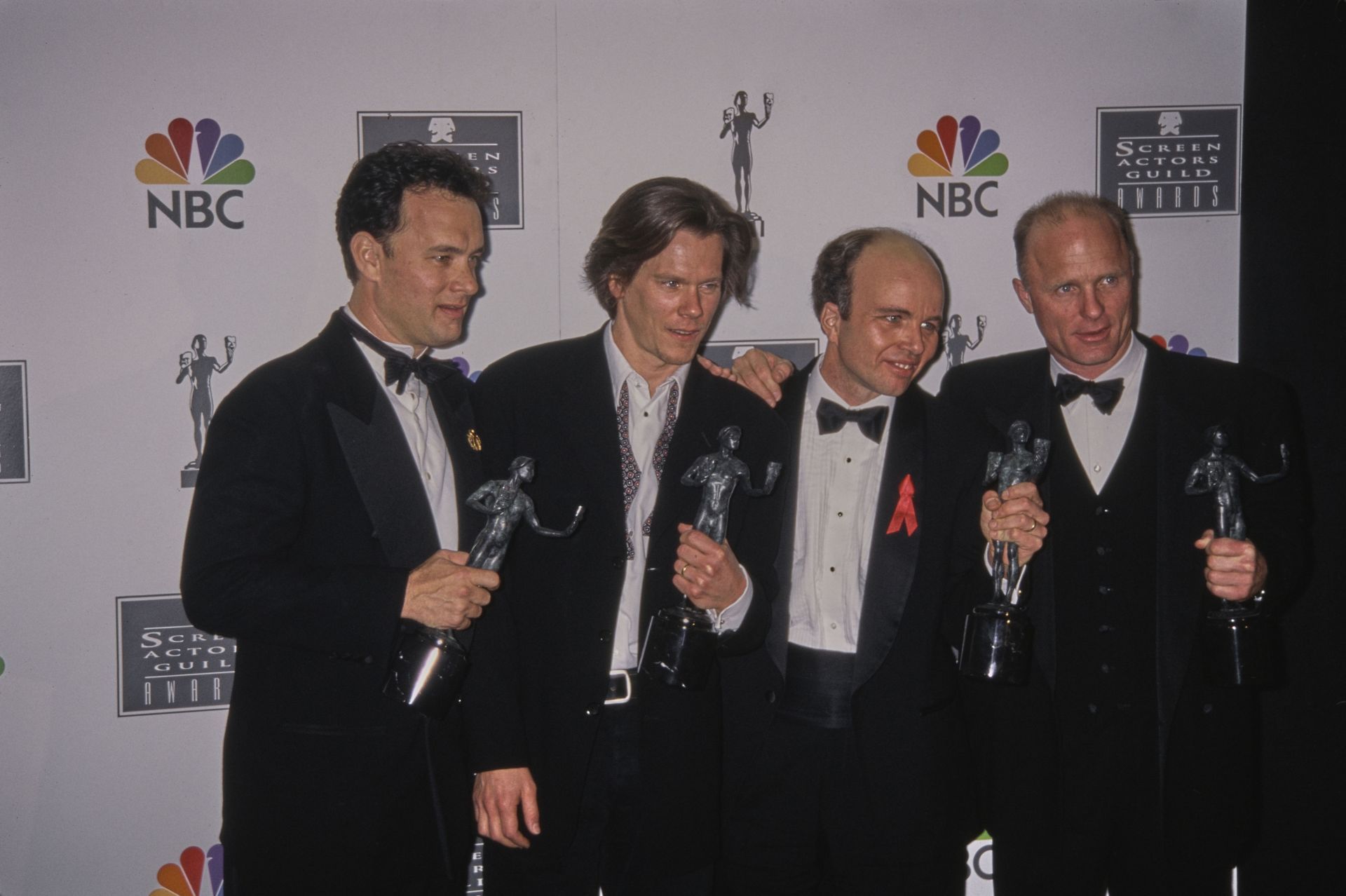 Tom Hanks, Kevin Bacon, Clint Howard, Ed Harris, 1996 - Source: Getty