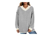 Saodimallsu Oversized V-Neck Sweater (Image via Amazon)