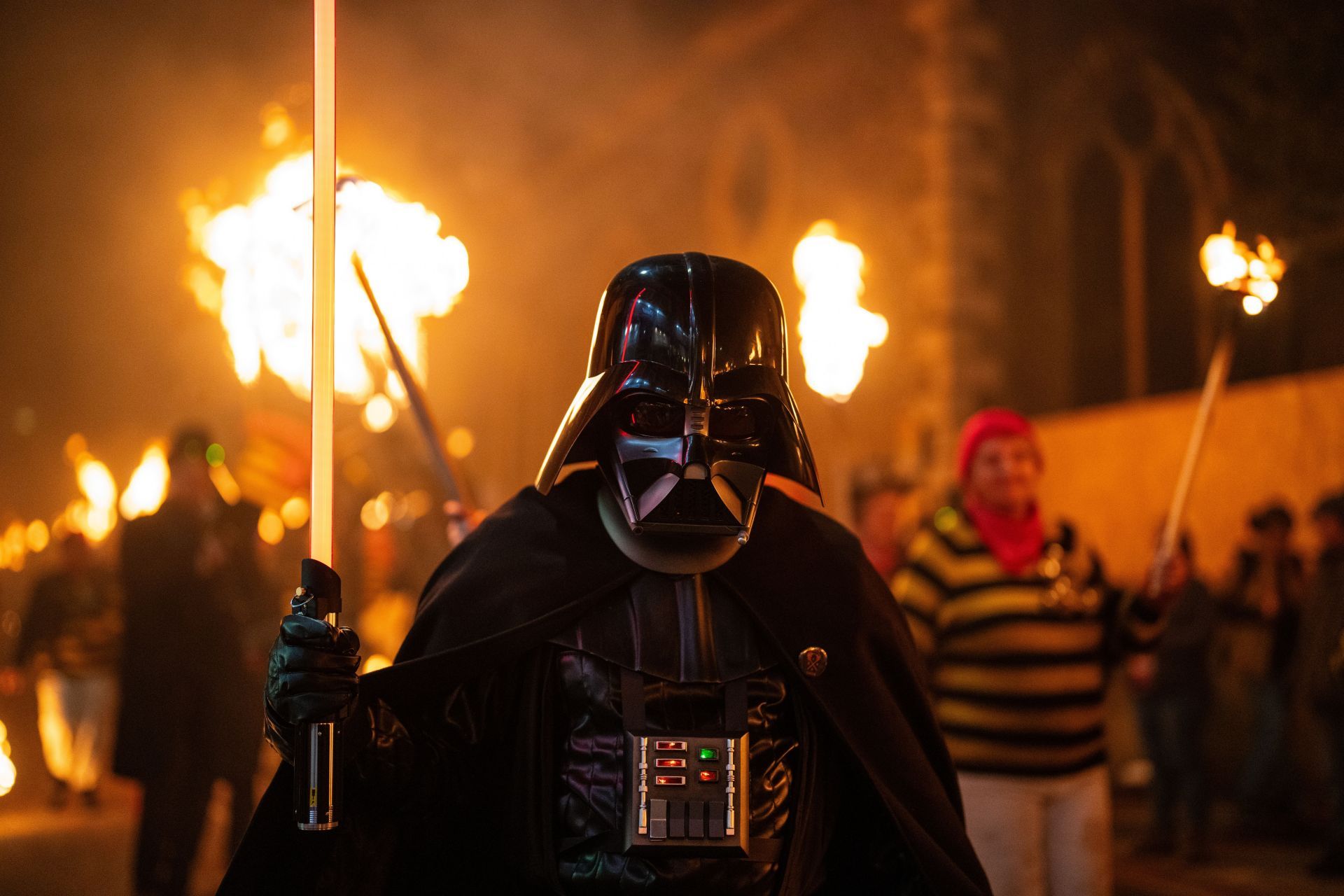 Lewes Bonfire Societies Put On November Fifth Display - Source: Getty