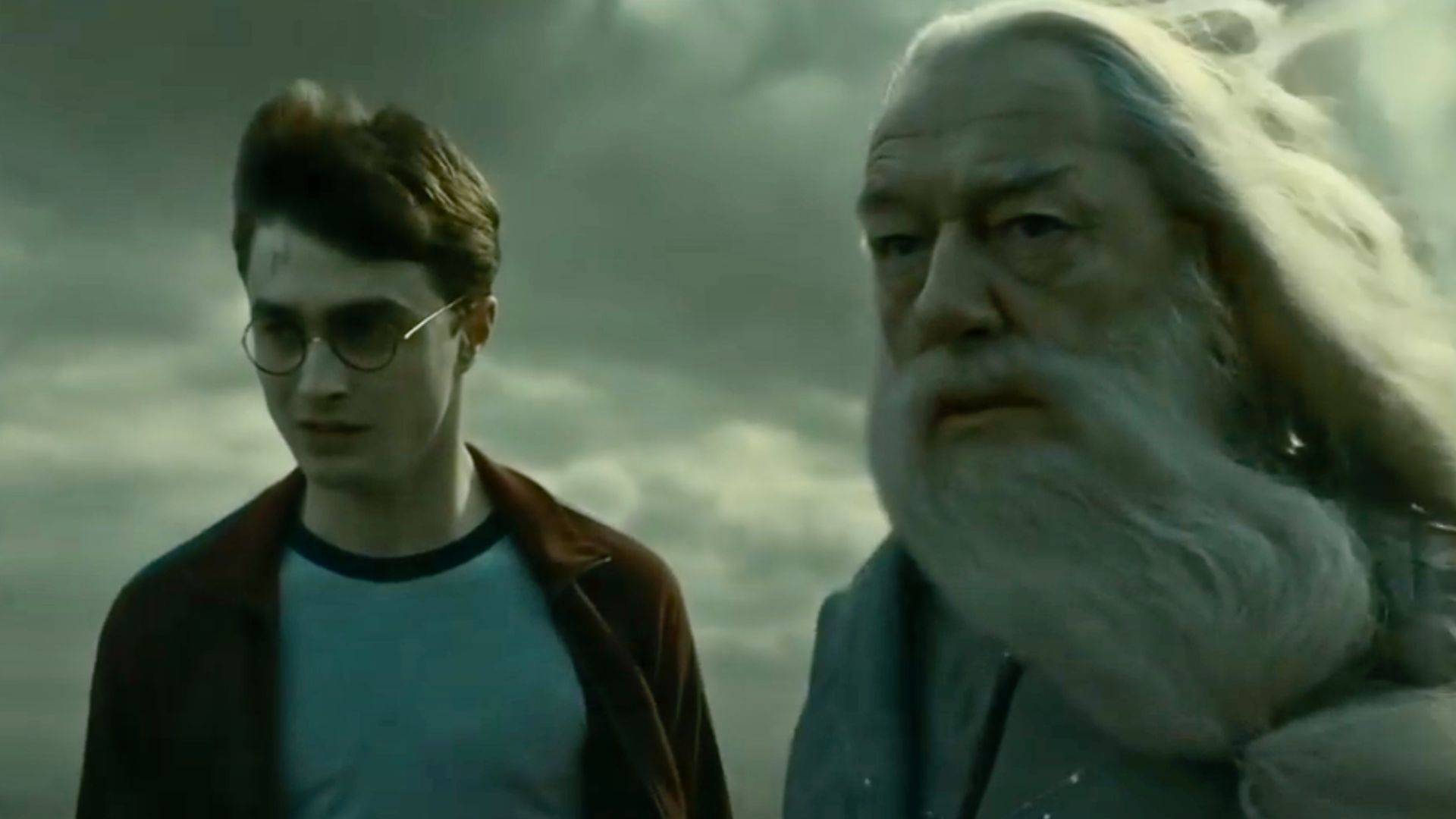 Harry Potter and Albus Dumbledore on their way to retrieve a horcrux | Image Via: Warner Bros. Pictures