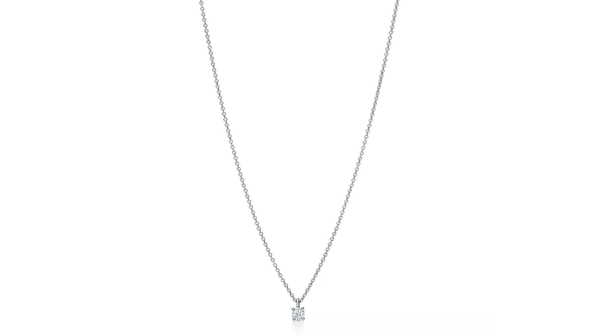 Tiffany Solitaire Diamond Pendant (Image via Tiffany &amp; Co.)