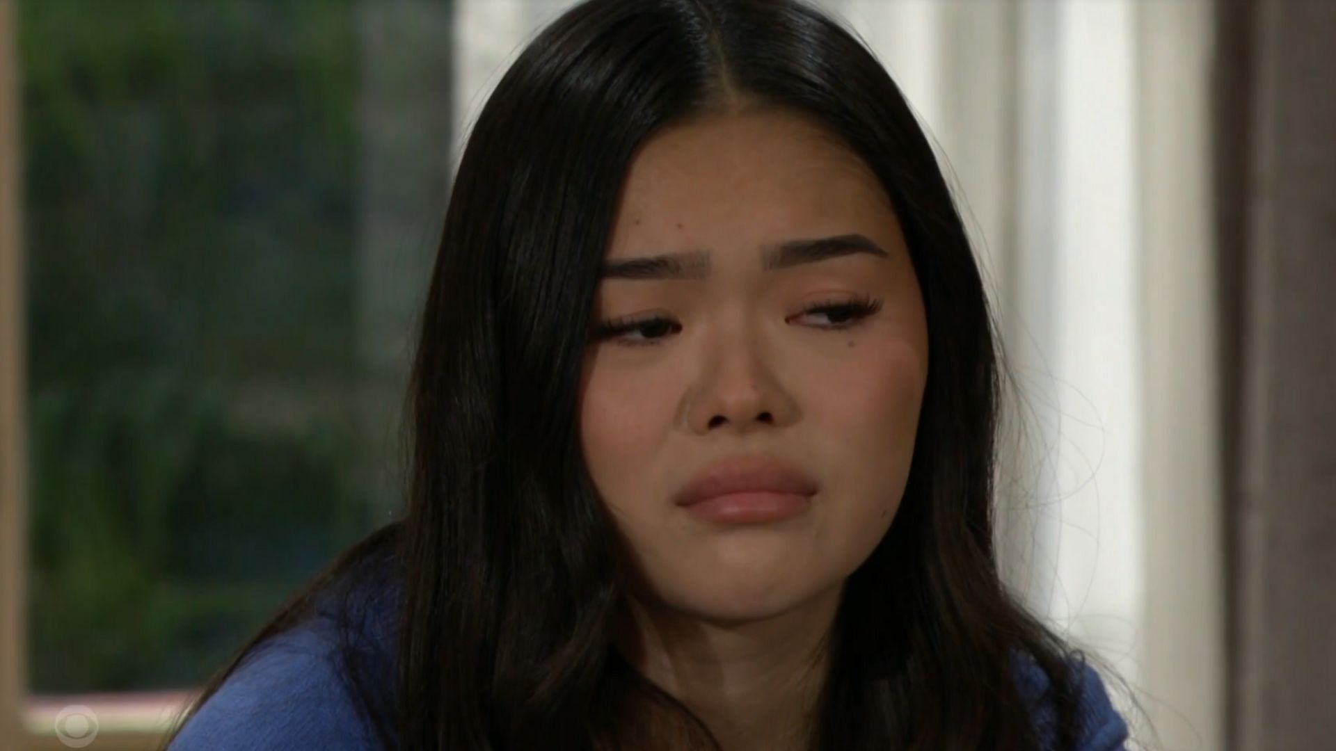 Luna cries on The Bold and the Beautiful | Image: CBS